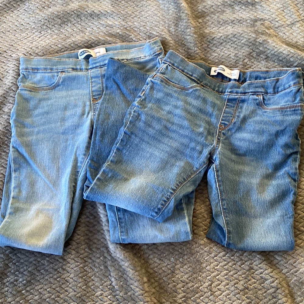 2 pairs Old Navy skinny jeans 10/12